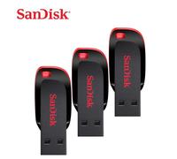 3 X SanDisk 32GB Cruzer Blade USB Flash Drive Memory Stick TRIPLE PACK -UK