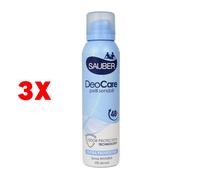 3 X Sauber Deodorante Deocare Pelli Sensibili 48h Invisible Spray 150 Ml