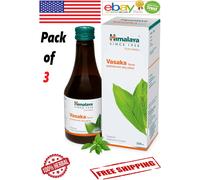 3 x sciroppo Himalaya Vasaka per il benessere respiratorio 200 ml. Ogni scade...