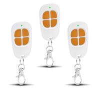 3 x SCS Sentinel Telecomando a 4 canali 433,92 MHz per cancello e garage, telecomando per cancello Sentinel compatibile con AAM0085, sicuro, durevole e facile da programmare, arancione