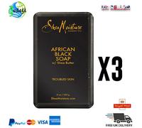 3 X Shea Moisture Africano Nero Sapone - 227ml 230g