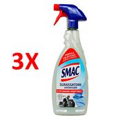 3 X Smac Sgrassatore Universale Trigger 650 Ml Splendore Imbattibile