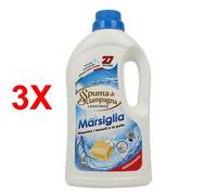 3 X Spuma Di Sciampagna Detersivo Bucato Lavatrice - Profumo Marsiglia Igienizz