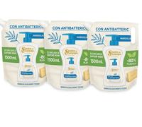 3 x Spuma di Sciampagna Sapone Liquido Ecologico Marsiglia 1,3L