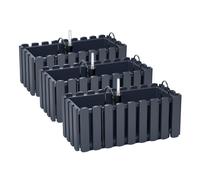 3 x supporti per fioriera 40 cm indicatore del livello dell'acqua cassetta da...