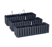 3 x supporti per fioriera 60 cm indicatore del livello dell'acqua cassetta da...