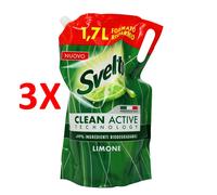3 X Svelto Piatti Limone Eco Ricarica Busta Litri 1,7