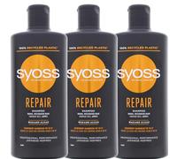 Syoss Shampoo - Repair - per capelli secchi e danneggiati, confezione da 6 (6 x 440 ml)