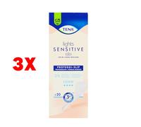 3 X Tena Lights Sensitive Proteggi Slip Long 20 Pz