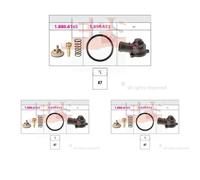 3 x Termostatoo EPS per SEAT, SKODA, VW CORDOBA 3, CORDOBA II, EOS, FABIA 2