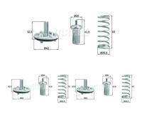 3 x Termostatoo MAHLE per AUDI, SEAT, SKODA, VW A1, ALHAMBRA II, BEETLE, CC