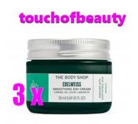 3 x THE BODY SHOP EDELWEISS Smoothing day cream 50ml