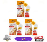 3 X Tiger Balm Strong Lotion 80Ml Comfort Per Muscoli, Schiena E Spalle