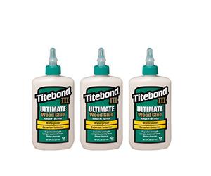 3 x Titebond III Ultimate 237 ml Colla per legno resistente alle intemperie