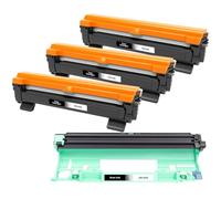 3 x Toner TN1050 TN-1050 e 1 x Tamburo DR-1050 compatibili per Brother HL-1112A HL-1112E Serie HL-1112 HL-1201 HL-1210W HL-1211W HL-1212W MFC-1810E MFC-1815 MFC-1910 W (Kit da 4)
