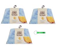 3 X Tre Marie Il Capolavoro Bianco - Magia dell'Incontro tra Panettone e Pandoro - Dolce Natale tradizionale - Torta di Natale - 800 g + Beni Culinari Portachiavi Gratis