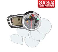 3 X Triumph Speed Triple 2011-2017 Cruscotto Proteggi Schermo: Ultra-Trasparente