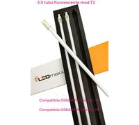 3 x TUBO NEON FLUORESCENTE T2 MINI compatibile Osram FM 11W 42 cm 13W 52 cm