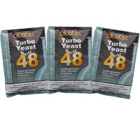 3 X Turbo Lievito Alcotec Pure 48 Vodka Alcool Lievito Lievito 14%-20%