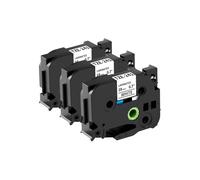 3 x Veson compatibili con Brother P-Touch nastro TZe-241 TZe241 TZc-241 18mm di larghezza, nastro di stampa bianco laminato per i modelli PT-D450VP PT-E500VP PTD600VP PTP750W PT-D400 PT-E300VP