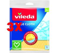 3 X VILEDA Pannospugna Multiuso 3 Pezzi per Pulizia