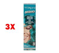 3 X Vitalcare Vivid Color Teal Colorazione Capelli Tinta Semi Permanente 100 Ml