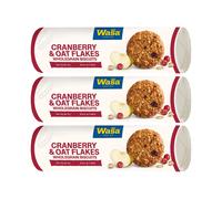 3 x Wasa Kakor mirtilli rossi e fiocchi d'avena 250 g biscotti svedesi senza ...