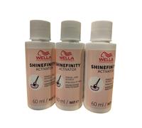 3 X Wella Shinefinity Glaze Attivatore Bottiglia 2% 60 Ml