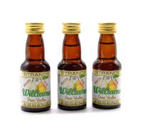 3 x Williams Pear Vodka 25ml - Senza Alcool, Essenza di Vodka, Aroma per Torta