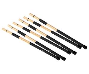 3 x XDrum XR1R Floppy Sticks (Jazzbesen, Drumsticks, Rods, 19 bacchette, impugnatura rinforzata, lunghezza 40cm)