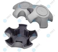 3 X You.S Coprimozzo Coprimozzi Cerchione 130,0 - 68,0 Mm - Argento