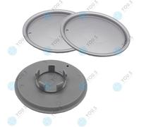 3 X YOU.S ORIGINAL Copertura Del Mozzo 139,0 58,0 Argento Per Aluett