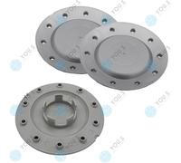 3 X You.S Originale Coprimozzo Mozzi Coperchio 155,0 58,0 Argento per Zb Rial