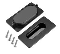 3"x1-3/5" incavata rettangolare porta scorrevole maniglia livello lega zinco 2pz