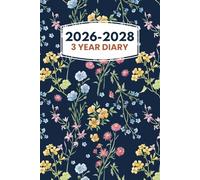 3 Year Diary 2026-2028 A5: 36 Months Agenda Schedule Organiser from January 2026 to December 2028 and Important Dates, Birthdays Dates, Contacts, Passwords.