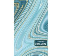 3 Year Planner 2025-2027: 3-Year 36 Months of Monthly On-the-Go with Pocket Organizer from January through December Including Holidays Small Size for Purse