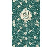 3 Year Planner 2025-2027: 36 Months of Monthly Pocket Appointment Notebook with Vintage Green Floral Cover Designed from January to December Included Federal Holidays Small Size for Purse