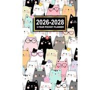 3-Year Pocket Planner 2026-2028: Manage Your Time with 36 Months of Planning from January 2026 to December 2028 including Federal Holidays and ... Organizer with Funny Cats Pattern for Purse
