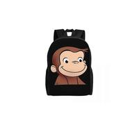 (3) Zaini Brown Monkey Curious George per uomini, donne, studenti universitari, borse per libri, adatti