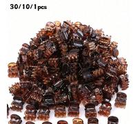 30/10/1 pezzo Mini fermagli a pinza, perfetti per acconciature e accessori per capelli da donna, antiscivolo con presa forte 1PC[Modello di prova casuale],10 pezzi[Marrone],30 pezzi [versione ispessit