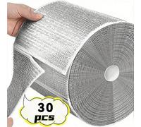 30/10/5/1 pezzi Spugne in rete metallica, panni riutilizzabili senza pelucchi e senza striature, stracci multiuso in filo metallico lavabili, adatti per pentole, padelle, lavandini, fornelli, piani di
