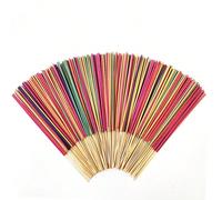30/100 pezzi/confezione Bastoncini di incenso - Eucalipto, Lavanda, Sandalo, Gelsomino, Salvia, Rosa, Latte, Sangue di Drago - Bastoncini naturali in legno di bambù, adatti per aromaterapia, yoga, med