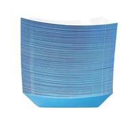 30-100 pezzi di vassoi carta colorata for barchette cibo, mini monouso in kraft, forniture for feste compleanno, matrimonio, barbecue, picnic(100pcs,Large Blue)
