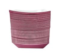 30-100 pezzi di vassoi carta colorata for barchette cibo, mini monouso in kraft, forniture for feste compleanno, matrimonio, barbecue, picnic(100pcs,Rose Red)