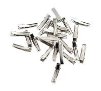 30/100Pack Flat Single Rebbio Alligator Clip per capelli fai da te 32 mm 30pcs