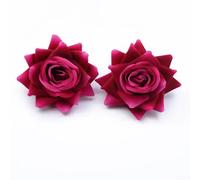30/100pcs Artificiale Rose Fiore Teste per Natale Sposa Matrimonio Arredo Casa