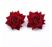 30/100pcs Artificiale Rose Fiore Teste per Natale Sposa Matrimonio Arredo Casa