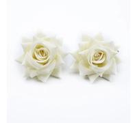 30/100pcs Artificiale Rose Fiore Teste per Natale Sposa Matrimonio Arredo Casa
