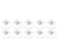 30/10PCS Ganci a Ventosa Trasparente con Vite in Metallo Finestra di Vetro Testa a Fungo Ventosa Porta a Muro Appeso Supporti Ventosa(30PCS)