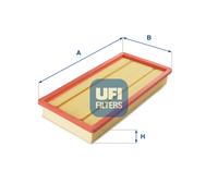 30.135.00 UFI Filtro aria per ALFA ROMEO,FIAT,LANCIA,OPEL,PROTON,VAUXHALL